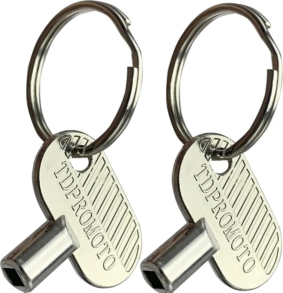 Sprinkler Controller Door Key Sprinkler Timer Lock Key for Orbit and Hydro-Rain, Metal (2pack)