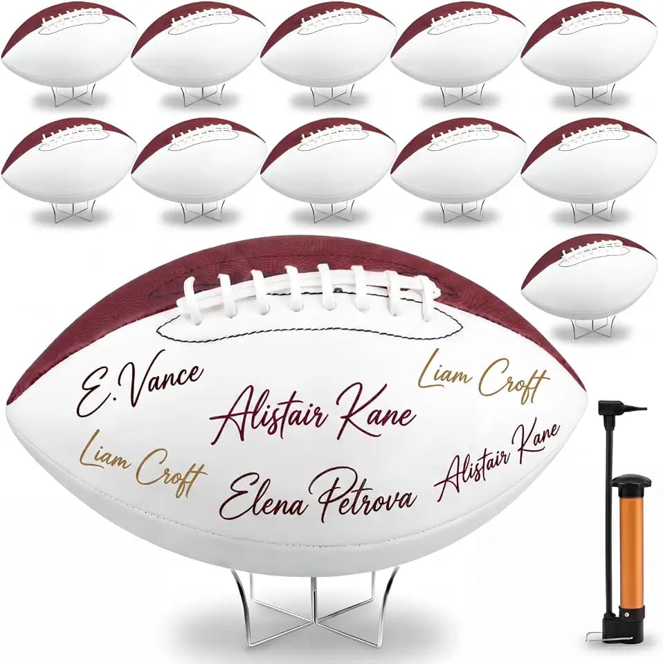 Hiboom Autograph Football with Stand