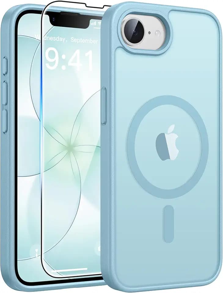 FNTCASE for iPhone 17e/ iPhone 16e Case, Fit for Magsafe, Screen Protector