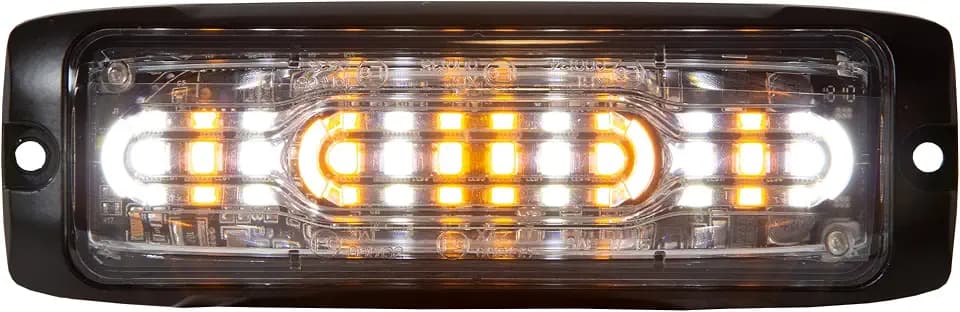 Buyers Products 8890302 5 Inch Amber/Clear Ultra Thin Strobe Light