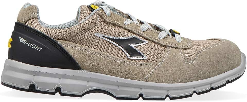 Diadora 701.175305 Run Text Low S1P SRC ESD, Run line, Sable/Sable, 49