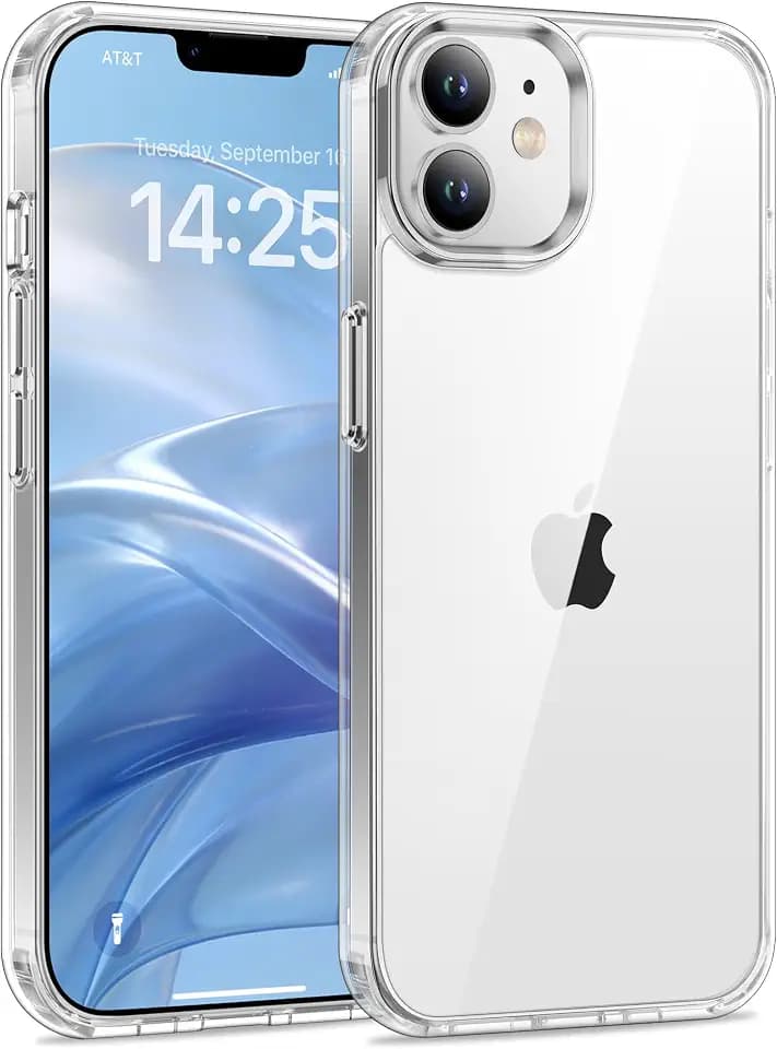 USLAI Case for iPhone 12/12 Pro, Anti-Yellowing, Clear