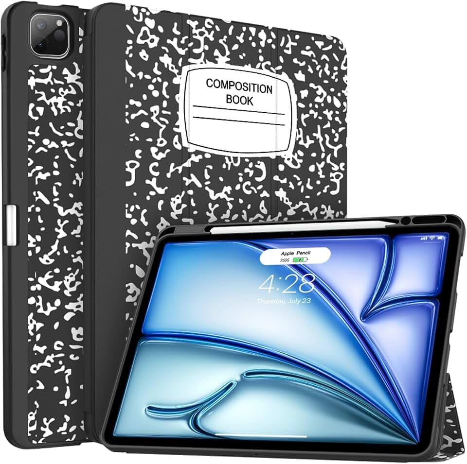 Soke Case for iPad Air 13 Inch (M4/M3/M2,2026-2024), Book Black