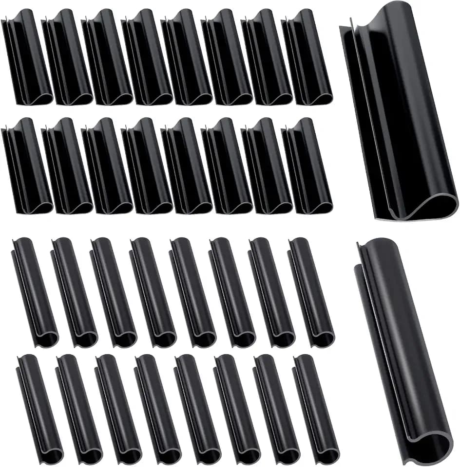 Aulock 48 Pack 2 Shapes Winter Pool Cover Clips, Double Protection