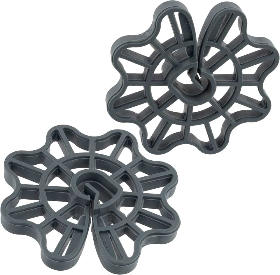 AERZETIX - C65229-50 Stück Bewehrung Keilen für betonstahl von Ø5 bis Ø16-30 mm überdeckung - für vertikale befestigung - schalungszubehör zum einclipsen - aus kunststoff - abstandshalter
