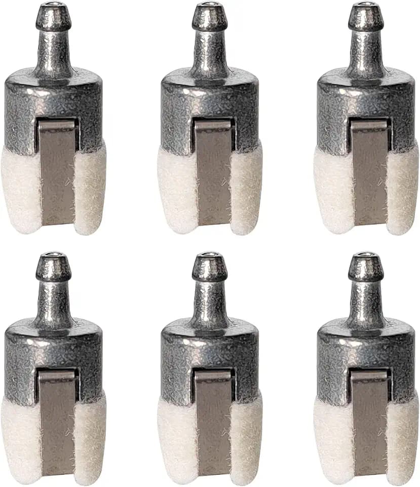 6 Pack Fuel Filter 125-527 for Echo SRM210 GT200 GT201 SRM225 SRM210 String Trimmer Power Head SRM260 PE298 13120507320 13120507321 Stihl FC75 FS85 Red Max 33028540 Shindaiwa 22115-85401