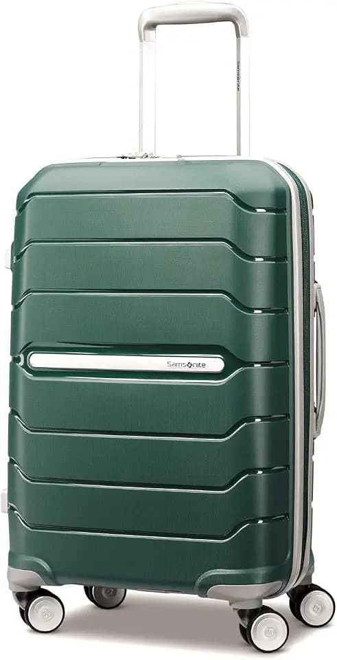 Samsonite Freeform Hardside Carry-On Luggage with Spinner Wheels - Hardshell Suitcase - TSA, Airline-Approved - Expandable Hard Shell, Smooth Rolling Wheels for Lightweight Travel - Sage Green