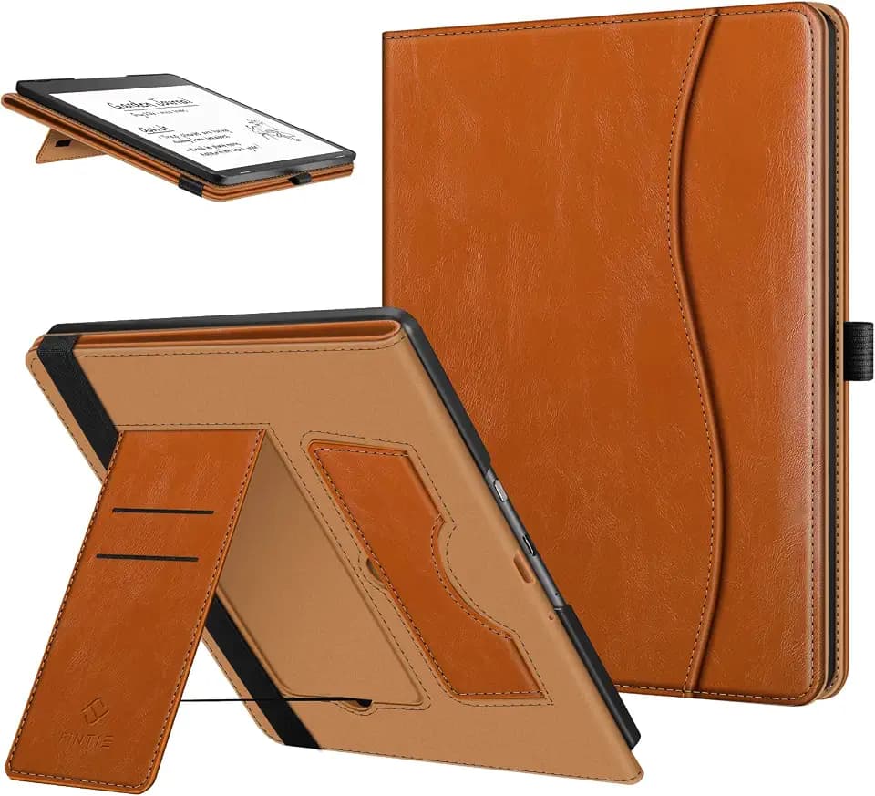 Fintie Stand Case for Kindle Scribe 10.2 Inch 2024/2022, Brown