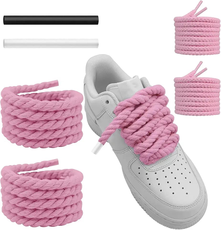 UamGlsob Ø10mm-15mm Dicke Runde Seil Schnürsenkel für Air Force 1 Sneaker