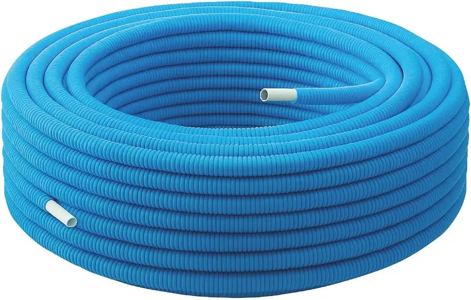SOMATHERM FOR YOU - Rolle à 50 m Prerecubrimiento Mehrschichtrohr Blau Ø16 - Warm- und Kaltwasser Sanitär - Tmin 5°C/Tmax 100°C - Maximaler Druck 10 Bar - Antioxidationsbarriere