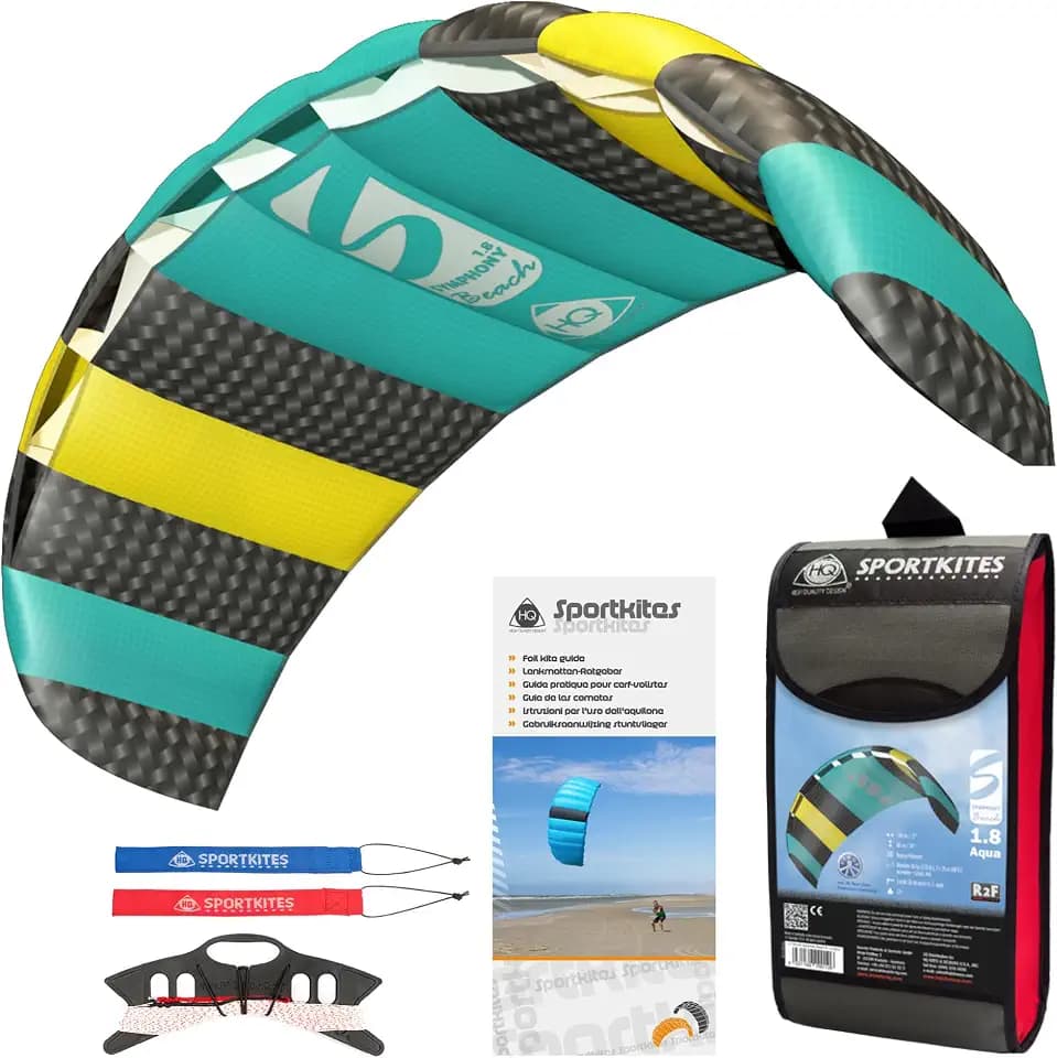 HQ Lenkmatte Symphony Beach III 1.8 Aqua ab 12 Jahre Freizeit Lenkdrachen