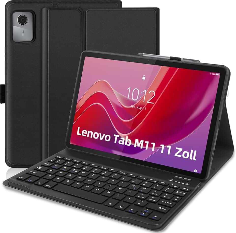 Tastatur Hülle für mit Lenovo Tab M11 11 Zoll 2024
