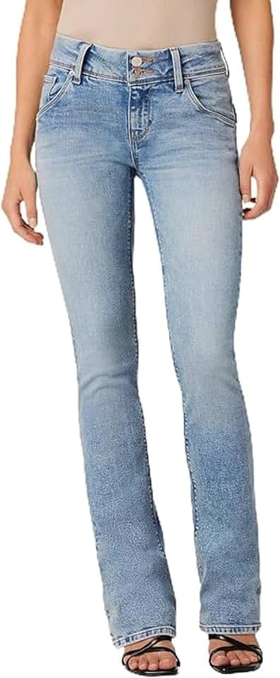 Hudson Women's The Beth Mid Rise Petite Baby Boot Jean