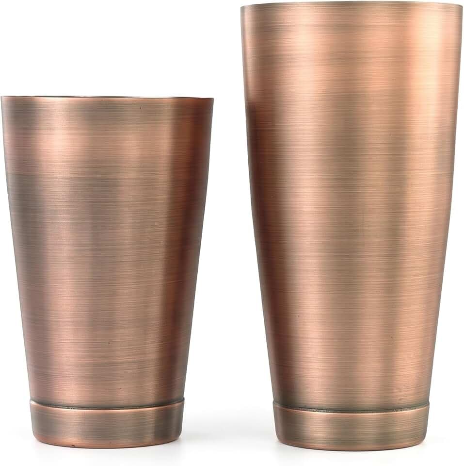 Barfly Cocktail Tin, Set (18 oz and 28 oz), Antique Copper