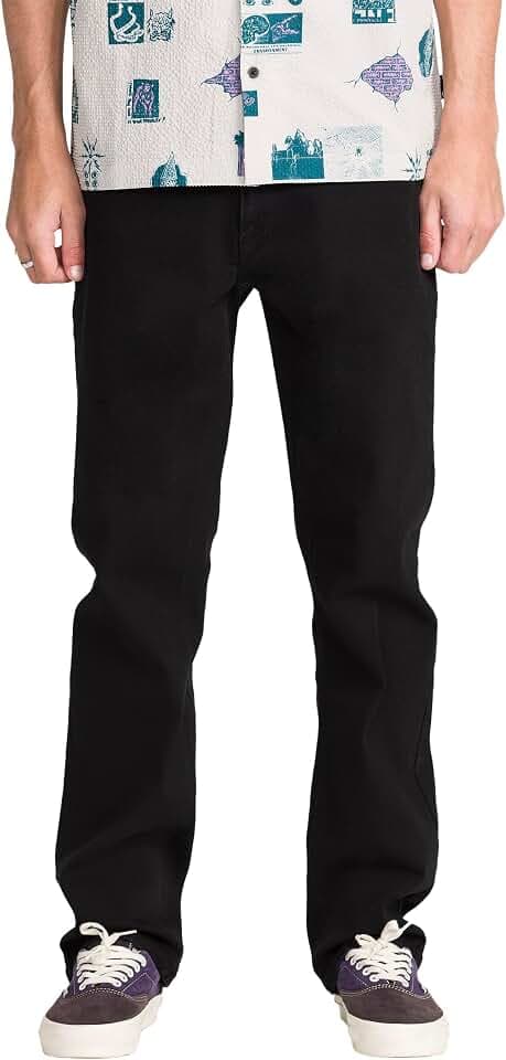 Volcom Men's Solver Stretch Denim Jeans-Modern Fit Pant