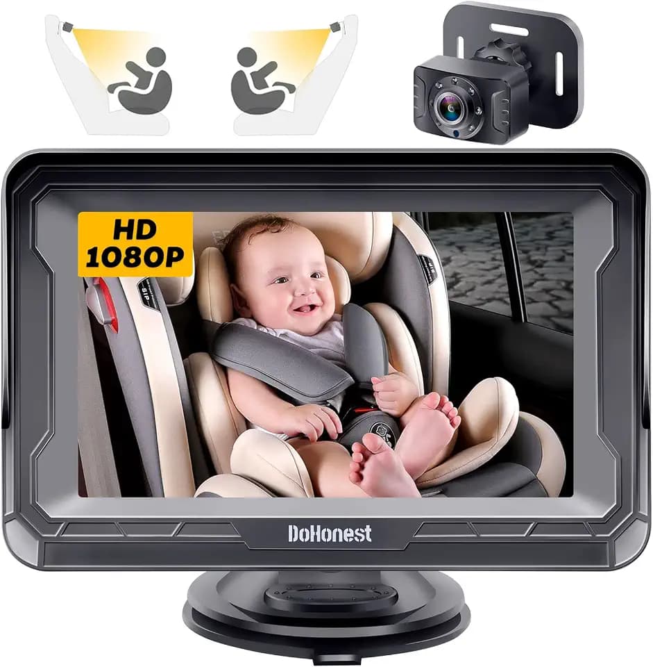 DoHonest Baby Car Camera HD 1080P: Rear Facing Car Baby Monitor Clear Image