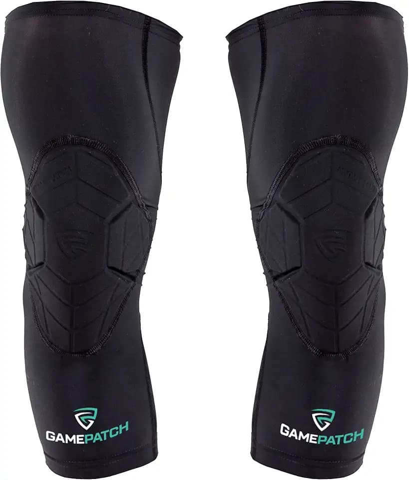 Knee Pads | Compression Sleeve Joint Protection | Shock Absorbing Technology | Men Women Kids, Black, Size L