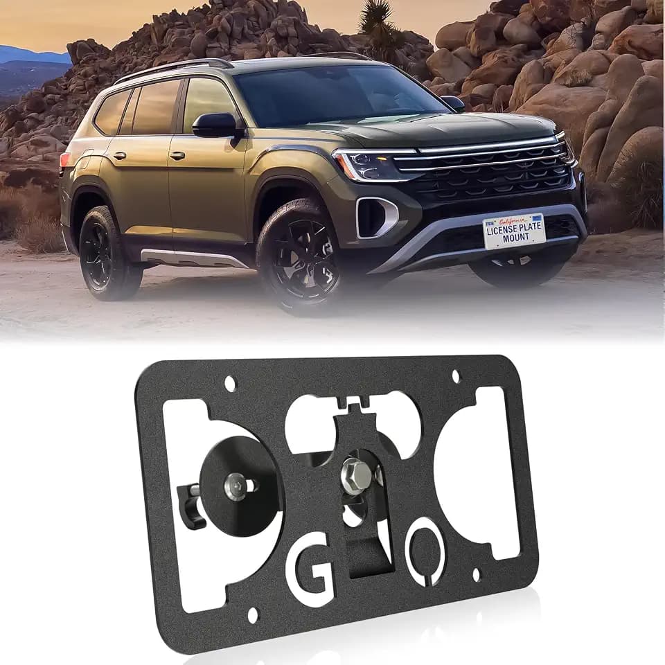 Front Bumper License Plate Mount Fits Volkswagen Atlas 2018-2026