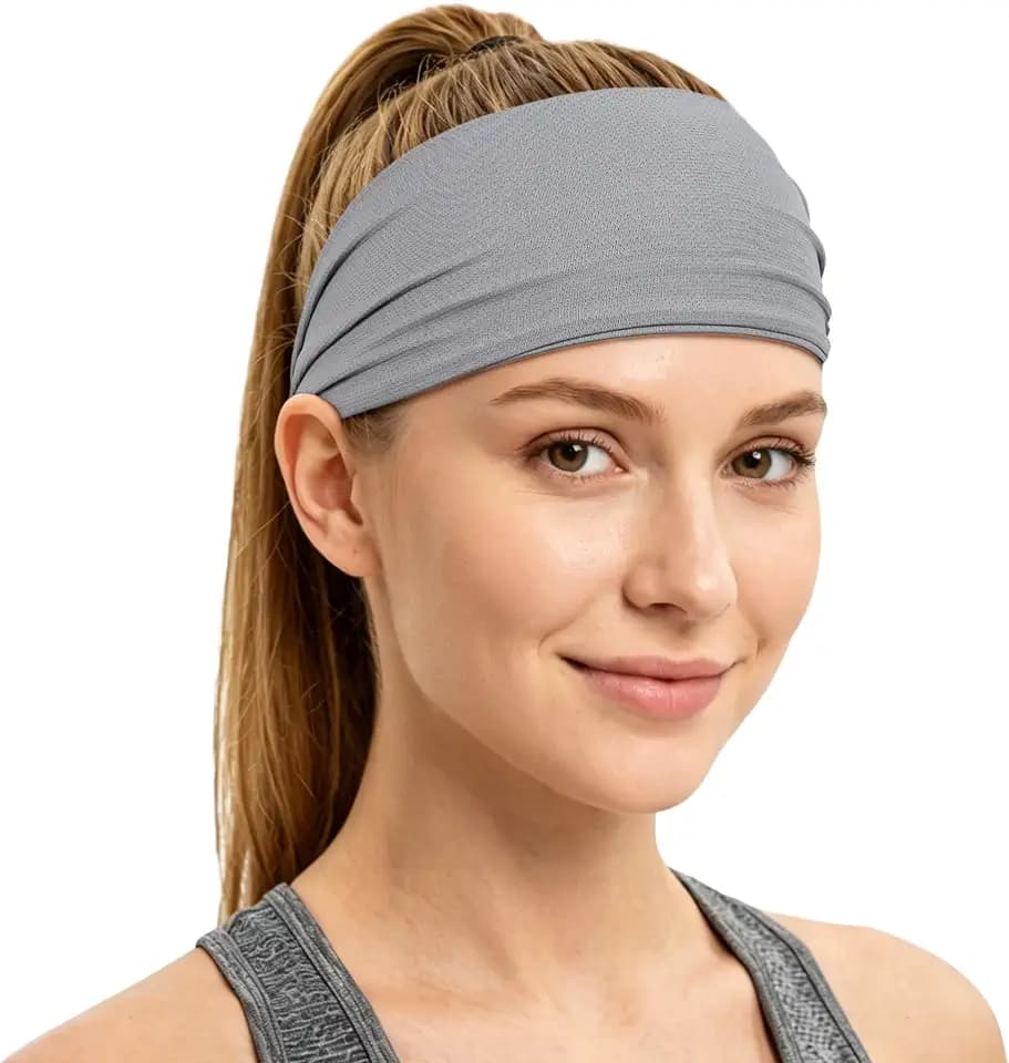 Sukeen Adjustable Cooling Headband for Women, Soft Breathable Sweatband