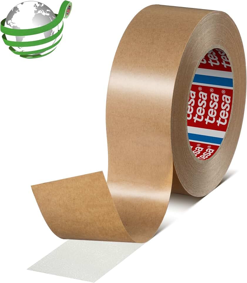 tesafix 4970 | Extra stark haftendes, doppelseitiges Klebeband | Farbe: weiß, Länge: 50 m, versch. Breiten (25 mm x 50 m)