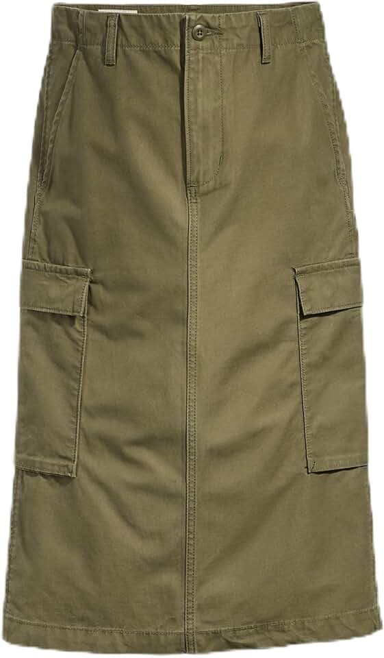 Levi's Damen Cargo MIDI Skirt Greens