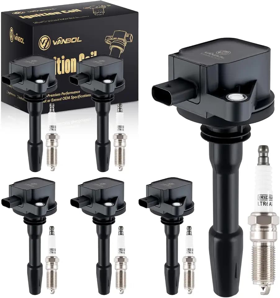 Set of 6 UF825 Ignition Coil Pack & 6509 Iridium Spark Plugs Compatible with 2018-2021 Ford F150 F-150 Explorer Police Interceptor Utility 2020-2024 Transit150 250 350 HD V6 3.3L 3.5L DG564