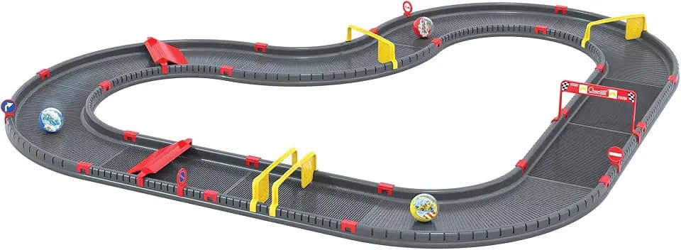 Quercetti Big Marbledrome, Murmelbahn für Kinder 3 Jahre, Konstruktionsspielzeug 44 Stück, Lernspielzeug zur Förderung von Kreativität, Feinmotorik und Problemlösung, Spielzeug ab 3 Jahre
