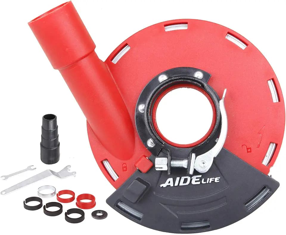 Aidelife Absaughaube mit Bürsten für Winkelschleifer 115/125mm