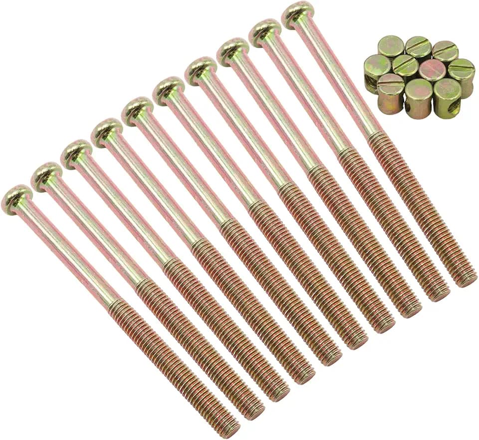 10Pcs M8 x 110mm Flat Round Head Hex Socket Screws