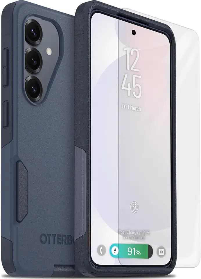 OtterBox Galaxy S26 Commuter Series Case & Screen Protector, Blue
