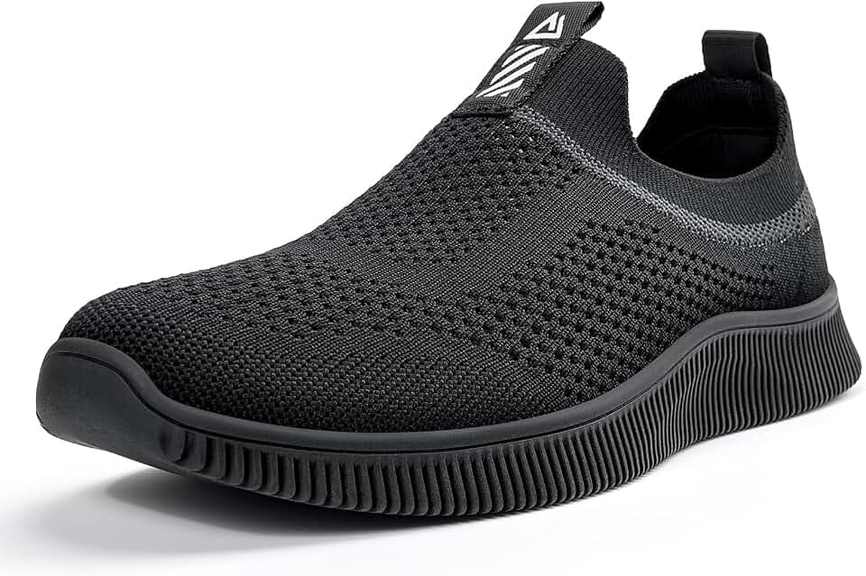 MrToNo Slip On Sneakers Herren Damen Turnschuhe Sportschuhe Fitness Sporthalle Freizeitschuhe Atmungsaktiv Leichtgewichts Joggingschuhe Straßenlaufschuhe Bequem Laufschuhe Outdoor Walkingschuhe