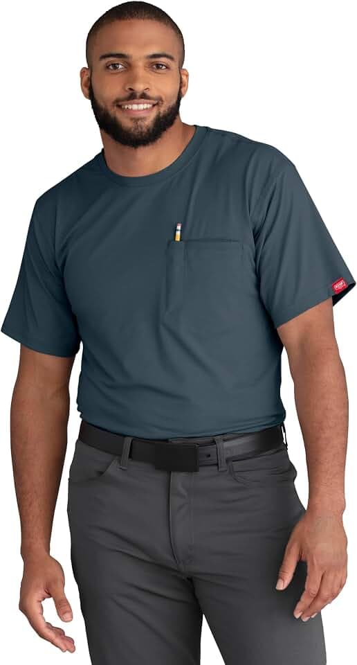 Red Kap Men's Cooling Short Sleeve Pocket Tee