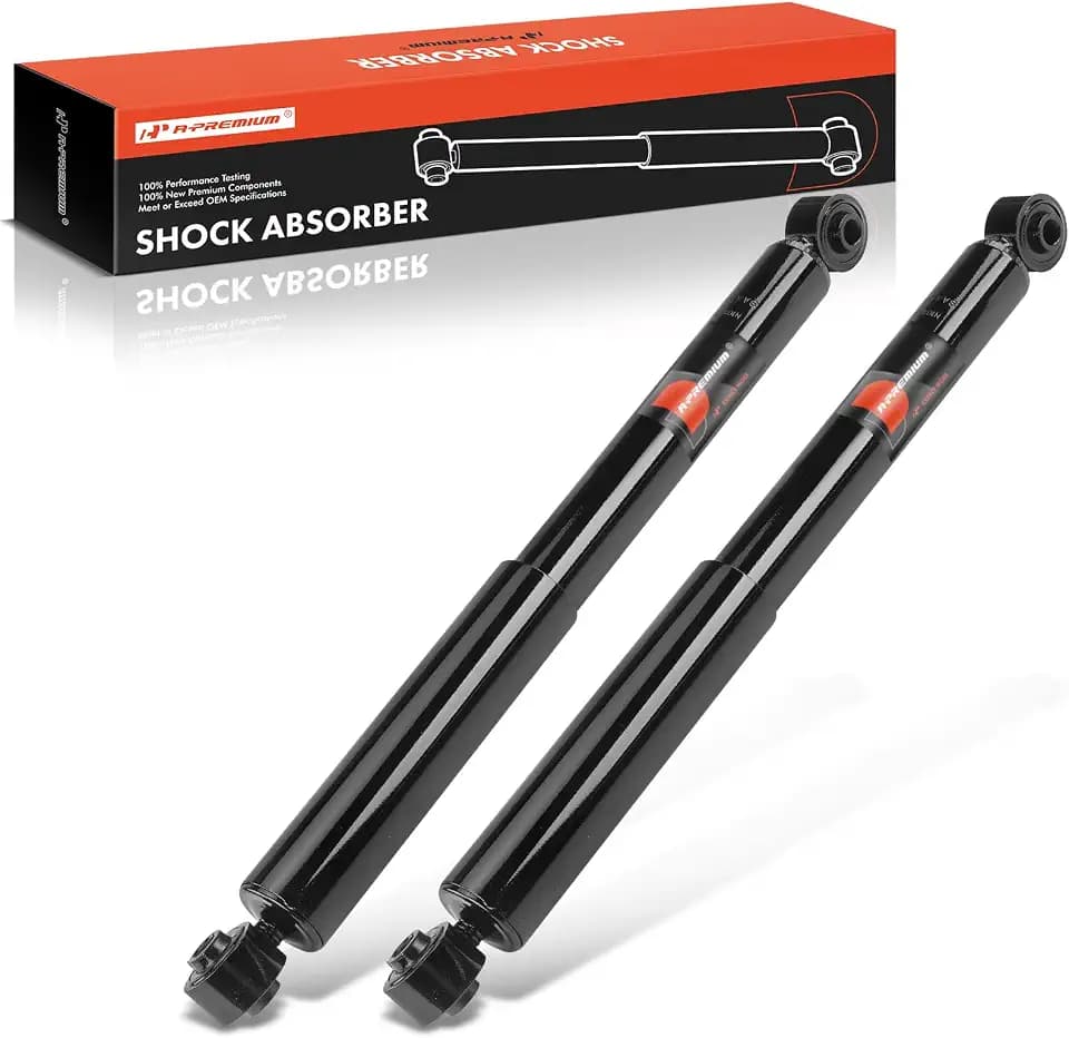 A-Premium Rear Shock Absorbers, Set of 2 - Compatible with Chevrolet, GMC