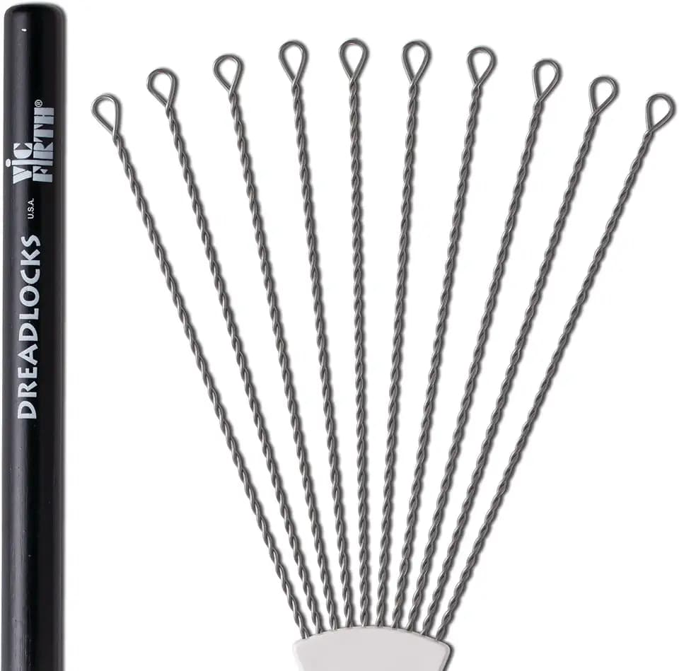 Vic Firth World Classic Series Brush - Dreadlocks - Hickory Handles