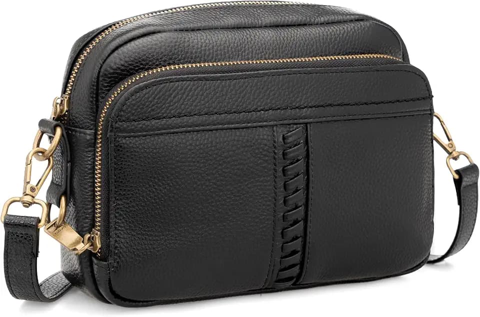 befen Genuine Leather Crossbody Bag for Women Anti Theft Purse and Hangbags with Built in RFID Wallet