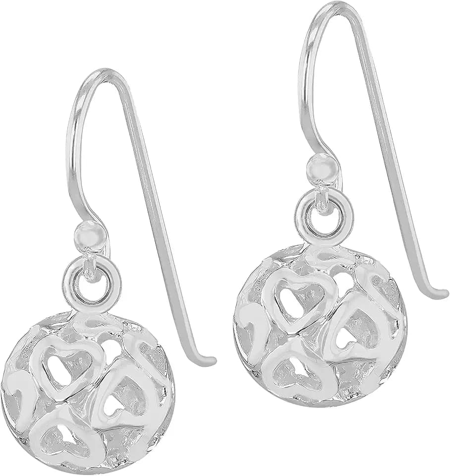 Tuscany Silver Damen Ohrhänger Sterling Silber Filigran Ball