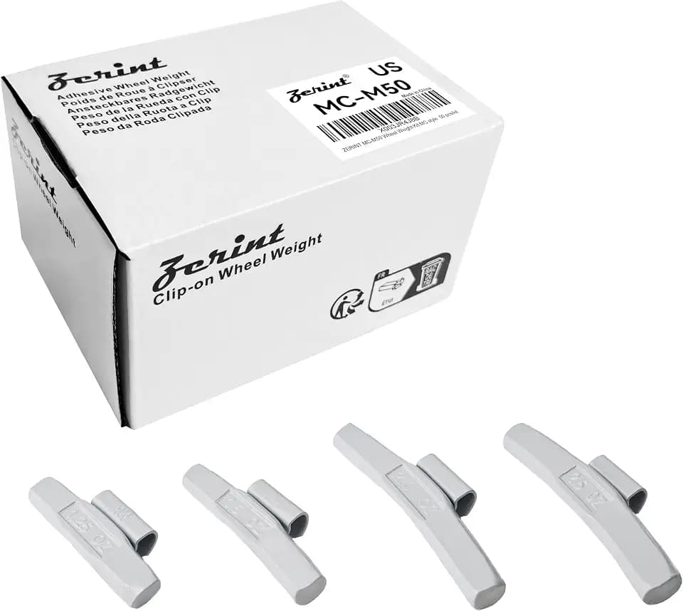 AW-M50 Wheel Weight Kit AW Style Grey 50pcs/kit: 1 1/4oz 20pcs, 1 1/2oz 20pcs, 2oz 5pcs, 2 1/2oz 5pcs