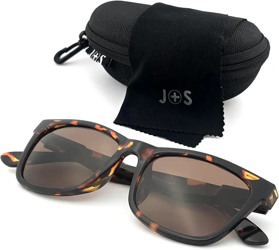 J+S Mission Mark II Polarized Square Sunglasses, Men, Small Fit