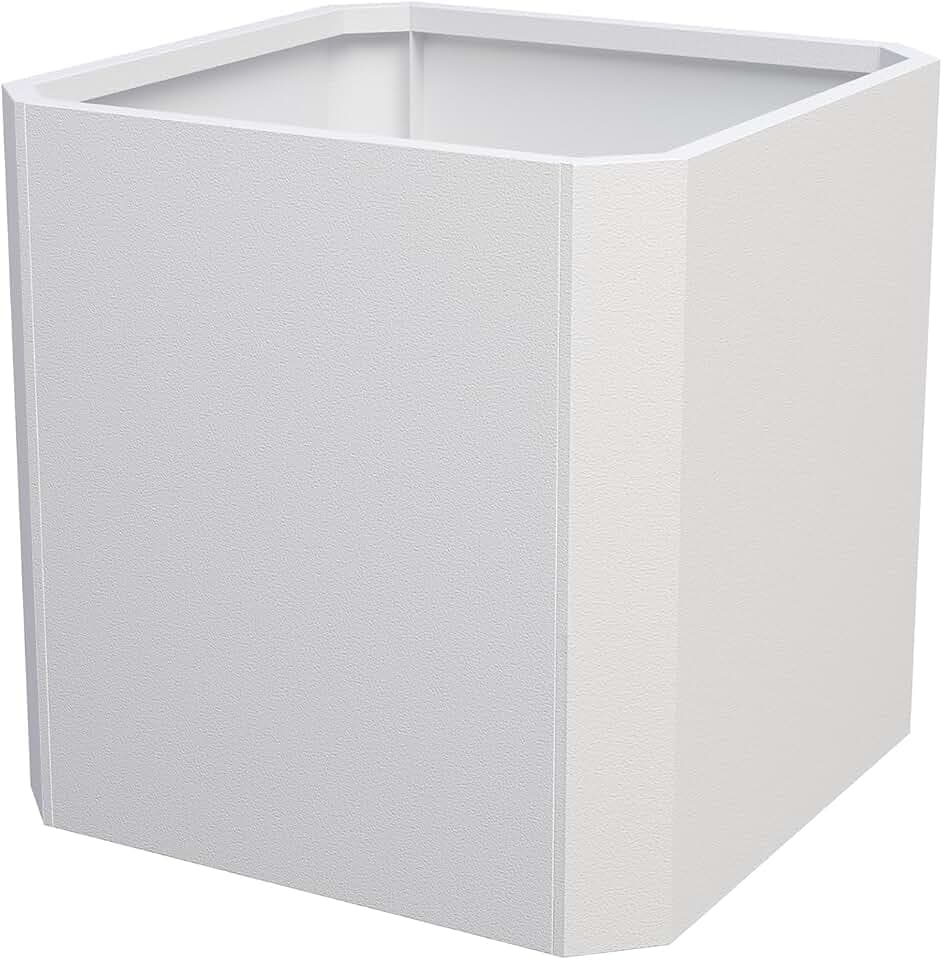 Metal Planter Box 26”L x 26"W x 26"H Large Square Steel Planter Box