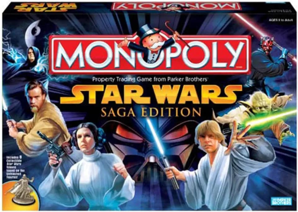 Hasbro Gaming Monopoly Star Wars Saga Edition: Brettspiel für 2 bis 8 Spieler, ab 8 Jahren