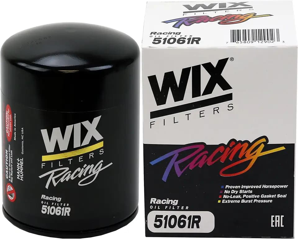 WIX 51061R Racing High Efficiency Endurance Oil Filter, Built for Dirt, Clay or Off-Road Tracks