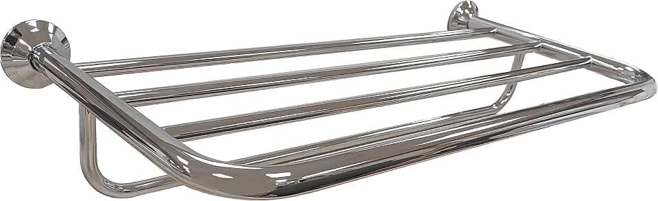 BAIKAL Handtuchhalter aus verchromtem Messing, Bohrinstallation, wasserdicht, Chrom, glänzend, einfache Installation.