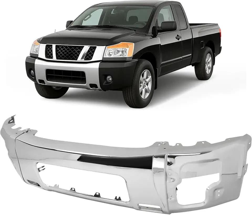 ALMULOO Bumper Face Bar Compatible with 2004-2015 Titan 2005-2007 Armada