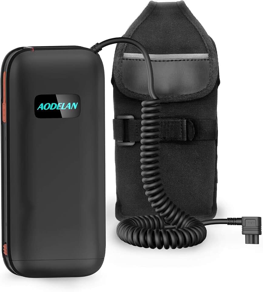 AODELAN External Flash Battery Pack Speedlite Battery Power Bank for Sony