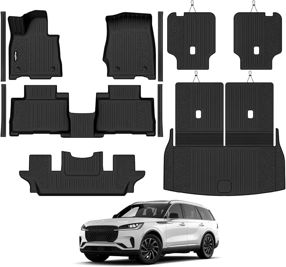 Floor Mats for 2020-2027 Lincoln Aviator 6 Seats Accessories