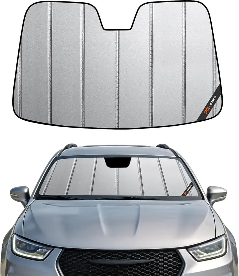 Pigenius Windshield Sunshade for Chrysler Pacifica 2017-2026, Voyager 2020-2026 Window Shade - Safeguard