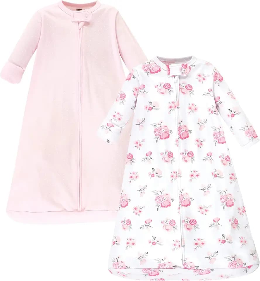 Hudson Baby Unisex Baby Cotton Long-Sleeve Wearable Sleeping Bag, Sack, Blanket