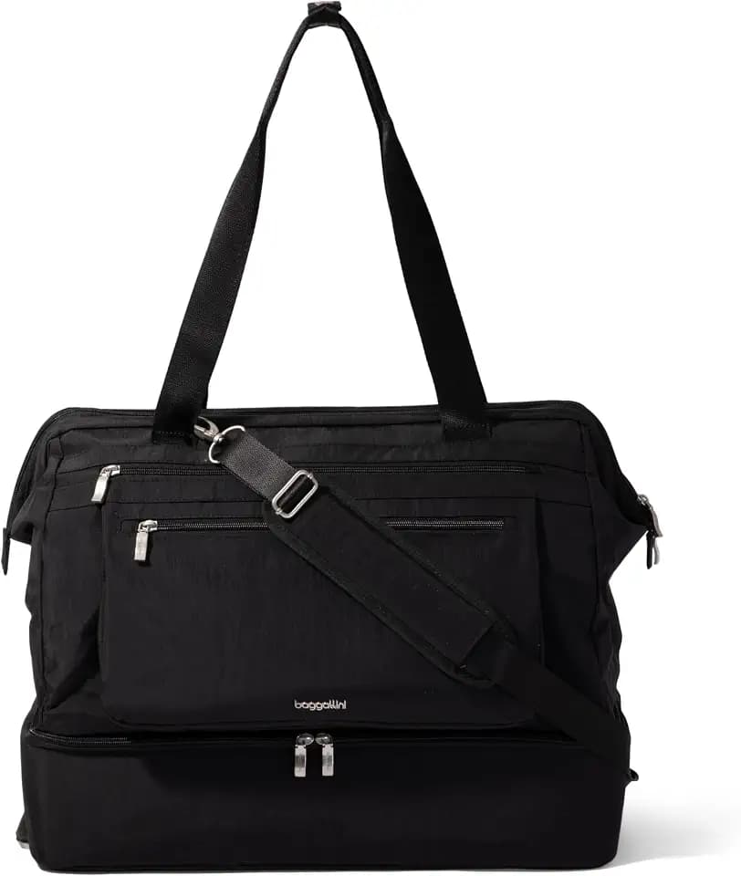 Modern Weekender - Lightweight 18"x15.7"x9.4" Duffel Carry-on Travel Bag for Women