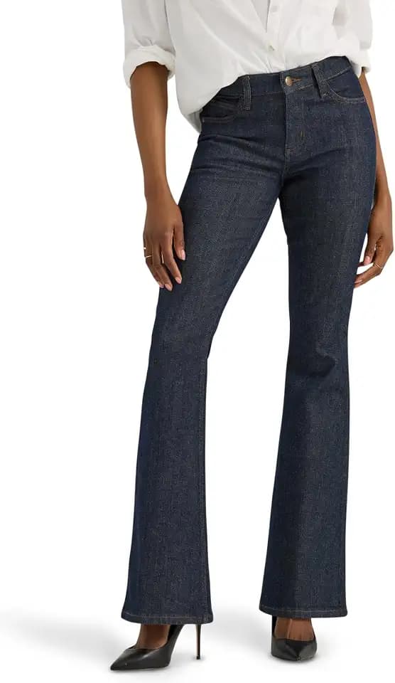 Lee Women's Legendary Mid Rise Flare Jean