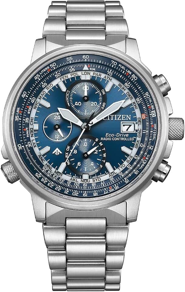 Citizen Promaster Sky Eco-Drive Herrenuhr, Blau, 41 mm, AT8300-58L | Eco-Drive Solar, Keine Batterie Nötig, Saphirglas, 20 bar Wasserdicht, 180 Tage Gangreserve